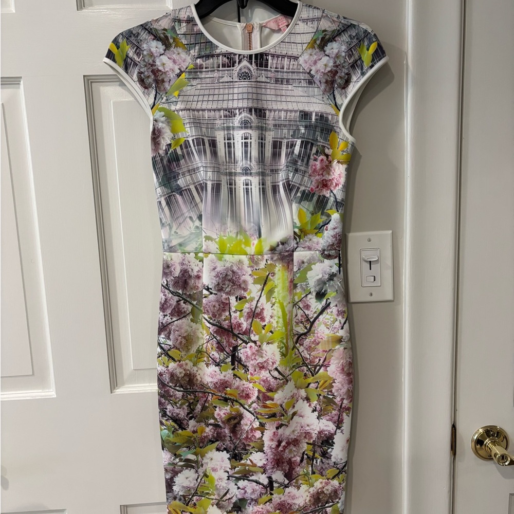Ted Baker Floral Cocktail Dress 0